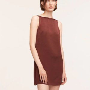 Elegant Brown Sleeveless Dress